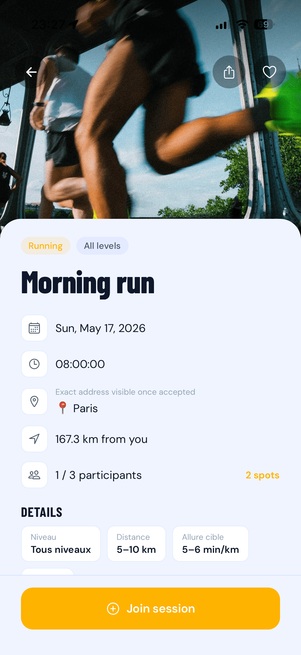 Session details
